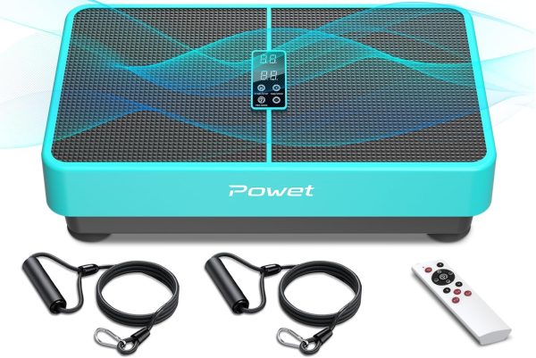 POWET Vibration Plate Exercise Machine for Weight Loss, Wouk...
