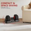 Adjustable Dumbbell 55LB Single Dumbbell Weight, 10-in-1 Wei...
