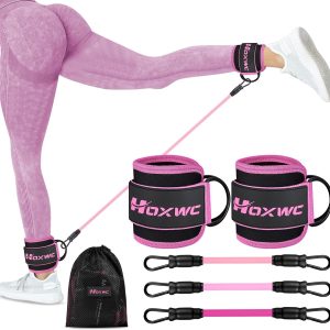 Ankle Resistance Bands with Cuffs, Ankle Bands for Working O...