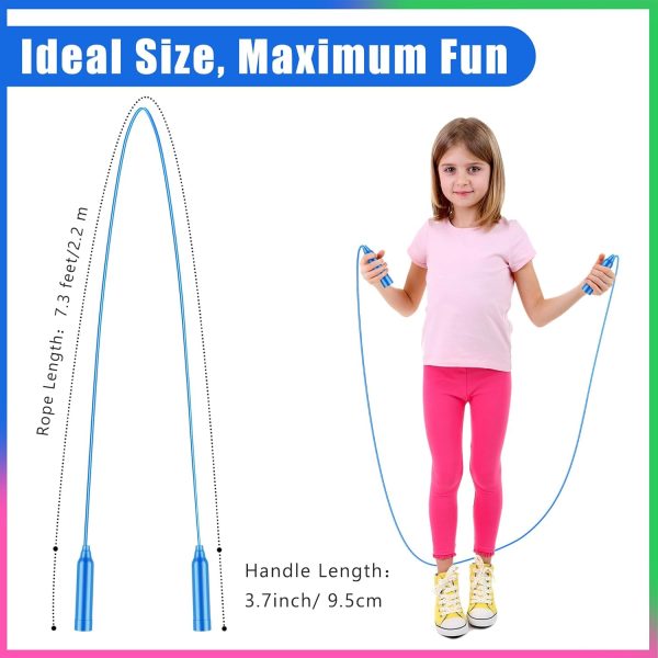 Aodaer Kids Jump Rope Set Colorful Outdoor Jump Ropes 7.3 Fe...
