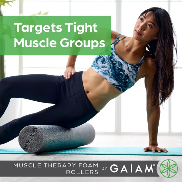 Gaiam Restore Foam Roller for Muscle Massage - Deep Tissue M...