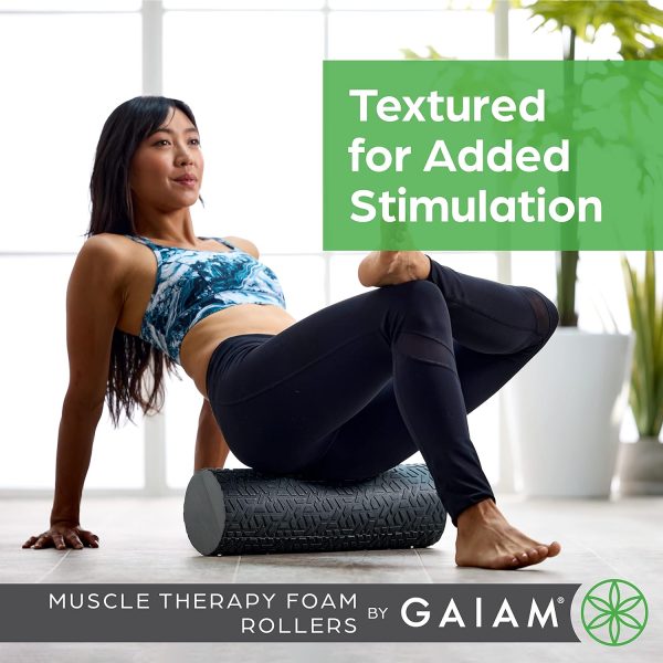 Gaiam Restore Foam Roller for Muscle Massage - Deep Tissue M...