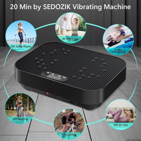 Vibration Plate Exercise Machine,Whole Body Workout Power Vi...