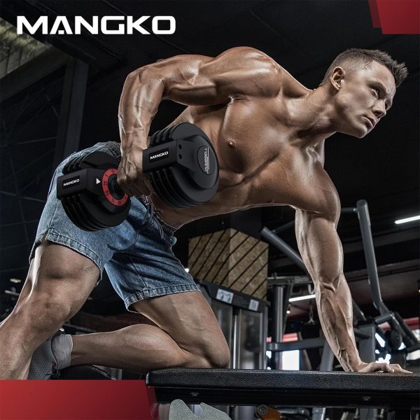 Mangko Adjustable Dumbbell Set 25LB Dumbbells Weight 5 in 1 ...