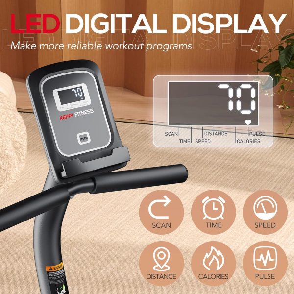 KeppiFitness Recumbent Exercise Bike, Recumbent Bike for Adu...