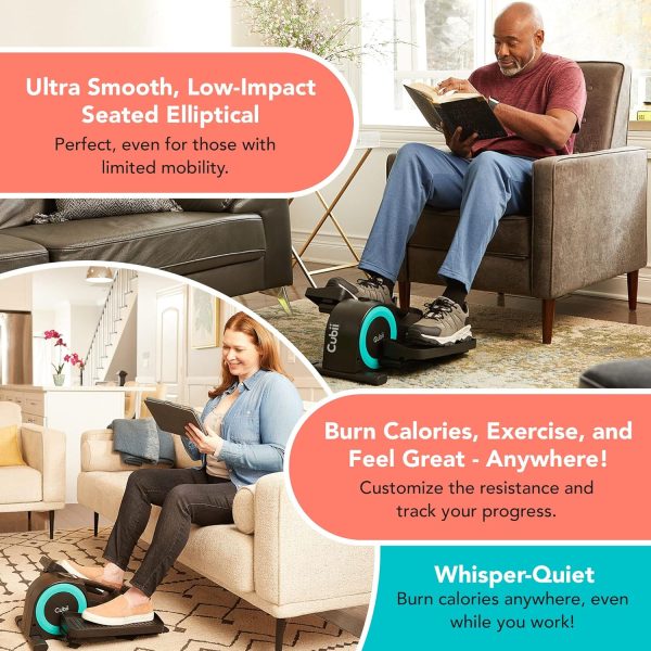 Cubii JR1, Under Desk Elliptical, Under Desk Bike Pedal Exer...