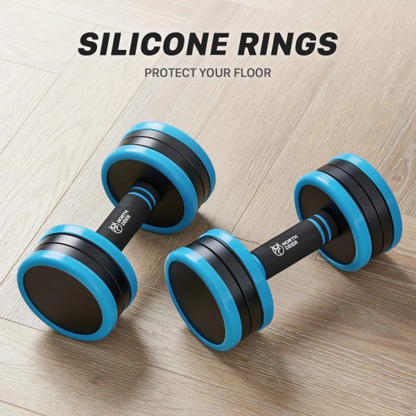 Northdeer V2.0 Upgraded Adjustable Steel Dumbbells 40LB / 60...