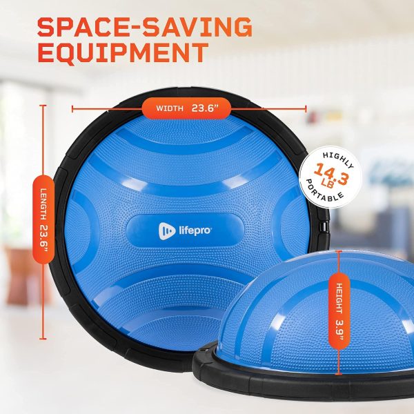 LifePro Half Exercise Ball Trainer - Balance Ball for Exerci...