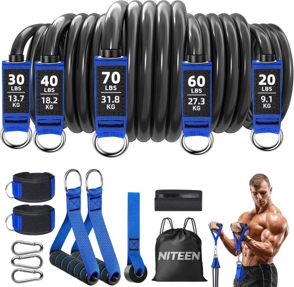 Heavy Resistance Bands for Working Out, NITEEN Resistance Ba...