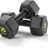 Hex Dumbbells PVC Encase Coating Free Weight Dumbbell Set fo...