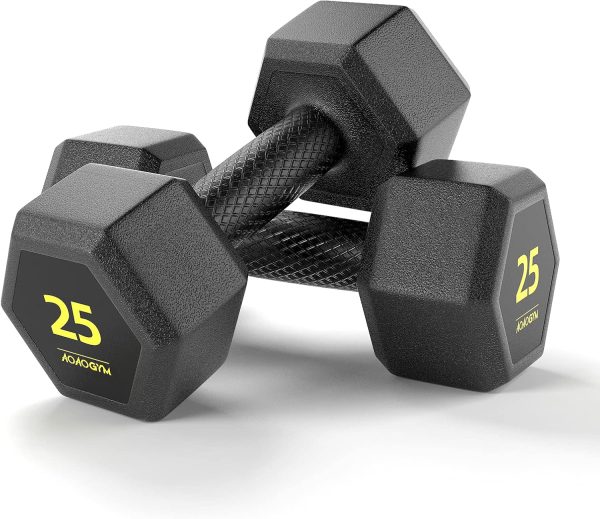 Hex Dumbbells PVC Encase Coating Free Weight Dumbbell Set fo...