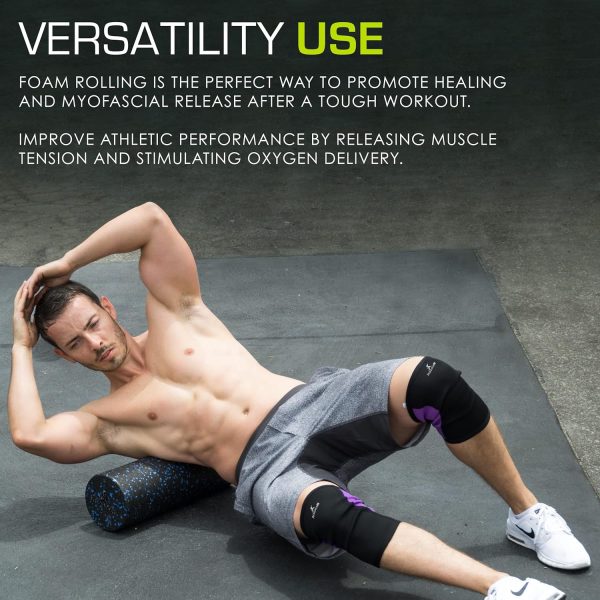 ProsourceFit High Density Foam Rollers 12 - inches Long,Firm...