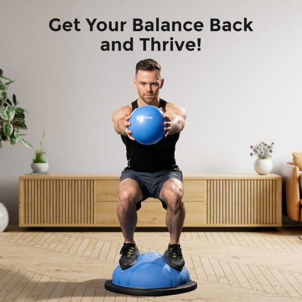 LifePro Half Exercise Ball Trainer - Balance Ball for Exerci...