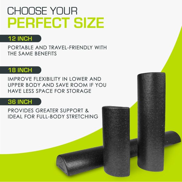 ProsourceFit High Density Foam Rollers 36 - inches long. Fir...