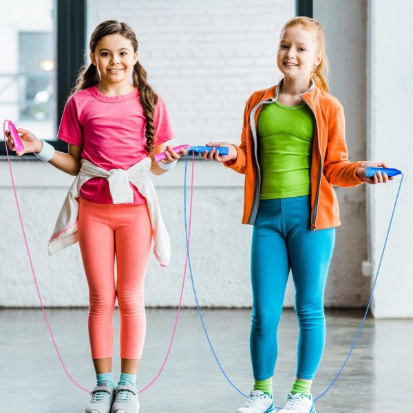 Aodaer Kids Jump Rope Set Colorful Outdoor Jump Ropes 7.3 Fe...