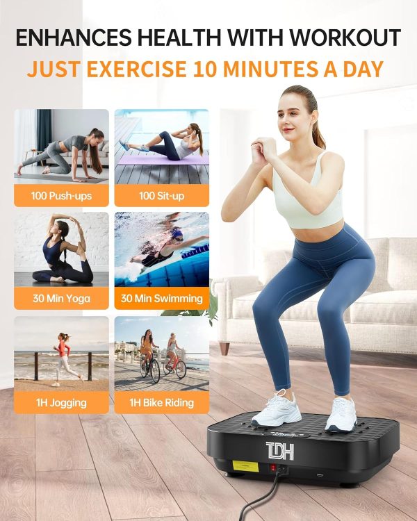 TDH Vibration Plate Exercise Machine, Power Plate Vibration ...