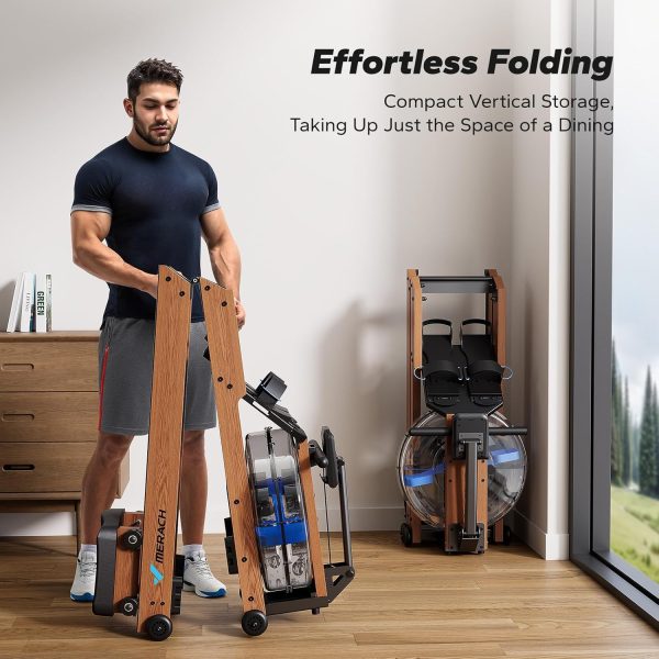 MERACH Water Rowing Machines for Home, Foldable Row Machine ...