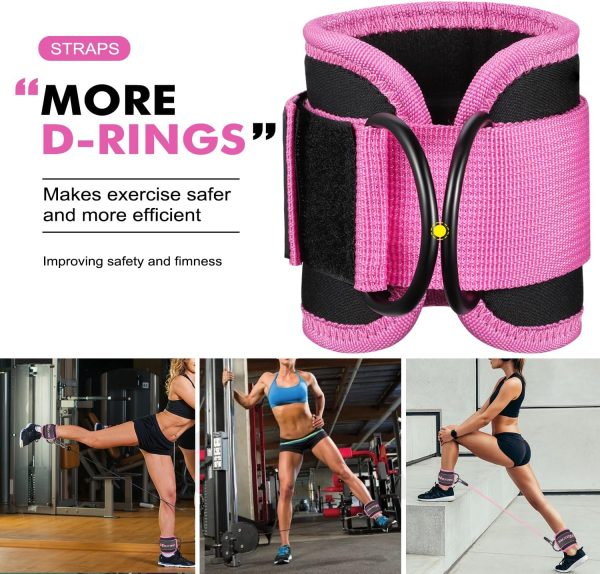 Ankle Resistance Bands with Cuffs, Ankle Bands for Working O...