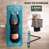 U&M Yoga Mat Non-Slip, Exercise Suede Mat with Carrying Bag ...