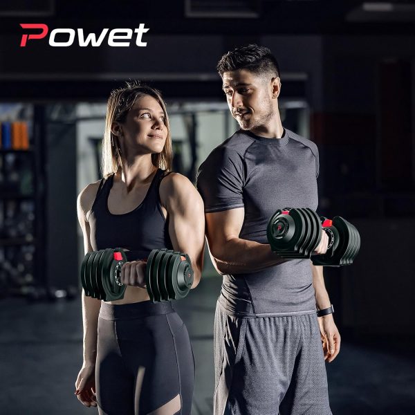 Adjustable Dumbbell Set, 40LB to 3LB Weight Set, 12 Free Wei...