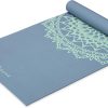 Gaiam Yoga Mat - Premium 5mm Print Thick Non Slip Exercise &...