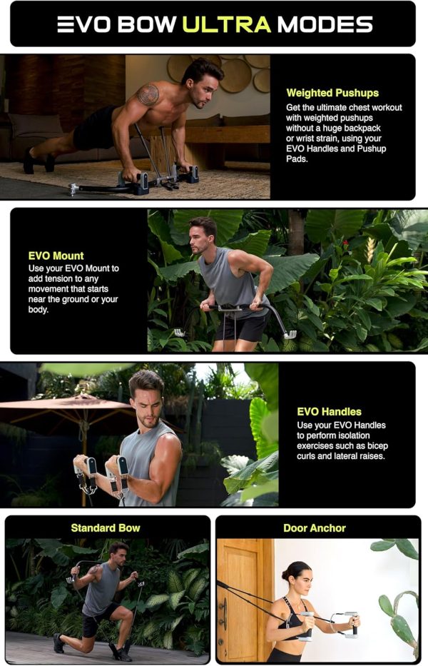 EVO Bow - All in One Portable Home Gym System | Compact Stre...