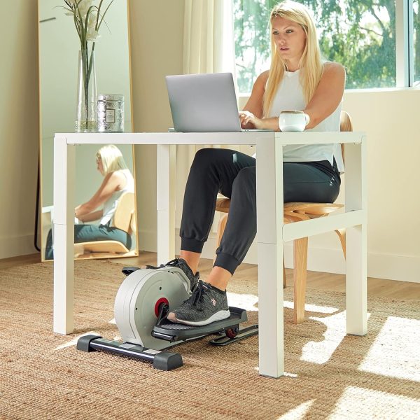 Sunny Health & Fitness Sitting Under Desk Elliptical Exercis...