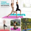 Foldable Yoga Mat for Home Workout & Travel, 4mm/2mm Thick T...