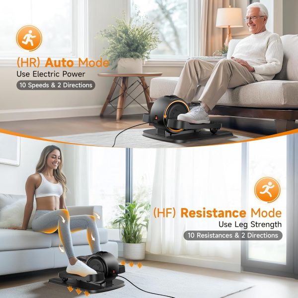 Under Desk Elliptical, Sturdy Mini Leg Ellipse,Fully Assembl...