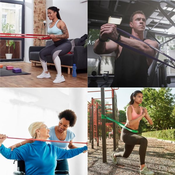 POWER GUIDANCE Resistance Bands, Set of 5 Pull Up Bands, Pul...