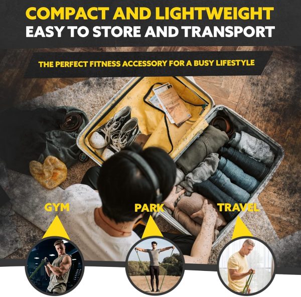 Long Resistance Bands for Working Out Men and Women - Set of...