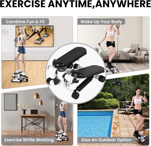 Mini Stepper, Steppers for Exercise at Home, Upgraded Air Po...