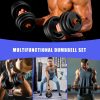 Adjustable Dumbbells 45lbs Free Weight Dumbbell Set with Con...