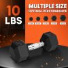 Yes4All Chrome Grip Encased Hex Dumbbells – Hand Weights Wit...