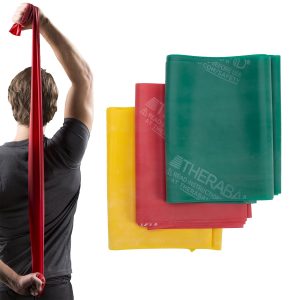 THERABAND Resistance Band Set, Professional Elastic Bands fo...