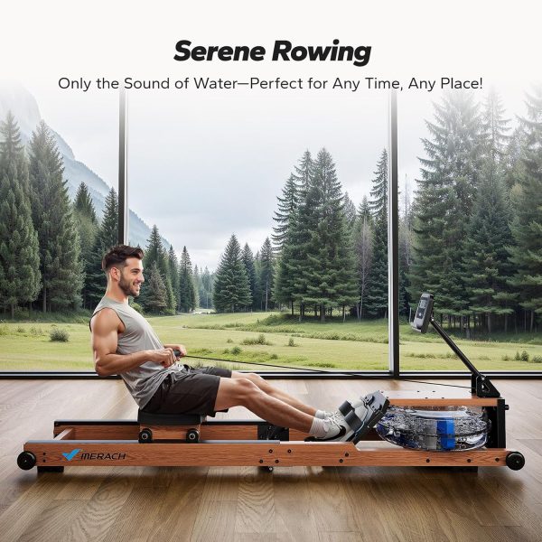 MERACH Water Rowing Machines for Home, Foldable Row Machine ...