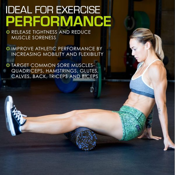 ProsourceFit High Density Foam Rollers 12 - inches Long,Firm...