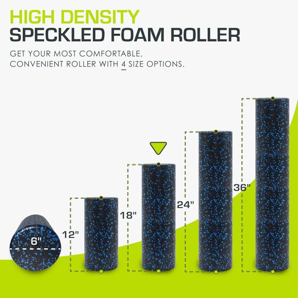 ProsourceFit High Density Foam Rollers 12 - inches Long,Firm...