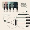 Retrospec Train Resistance Bands Set (5pc) Workout Bands w/H...