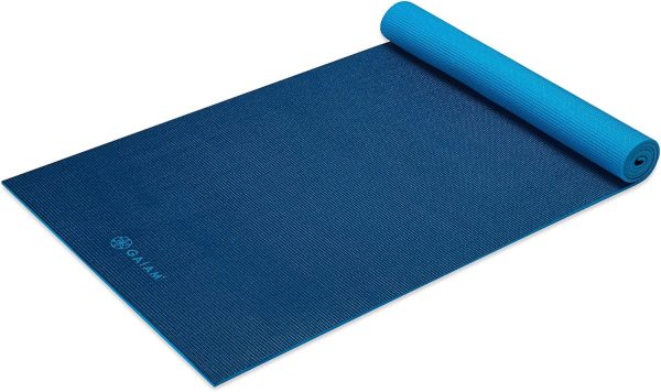 Gaiam Solid Color Yoga Mat, Non Slip Exercise & Fitness Mat ...