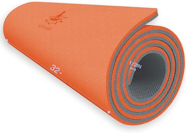 Hatha Yoga Extra Thick TPE Yoga Mat - 72"x 32" Thickness 1/2...