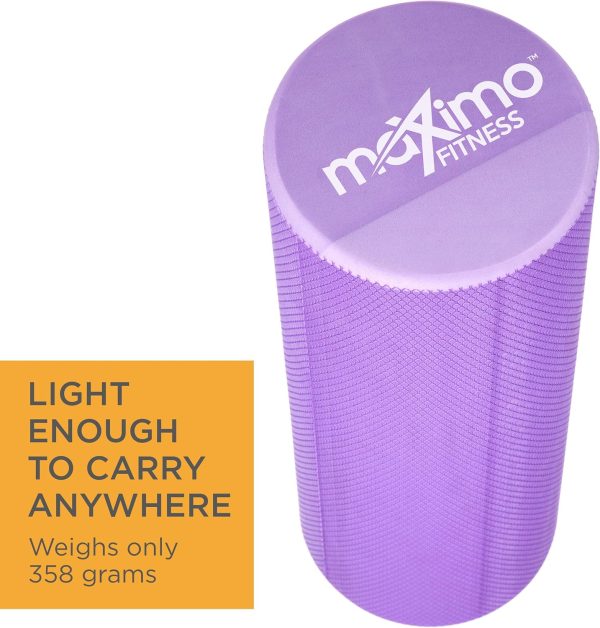 Maximo Fitness Foam Roller - 18" x 6" High Density Exercise ...
