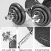PROIRON 44Lbs Cast Iron Adjustable Dumbbell Set Hand Weight ...