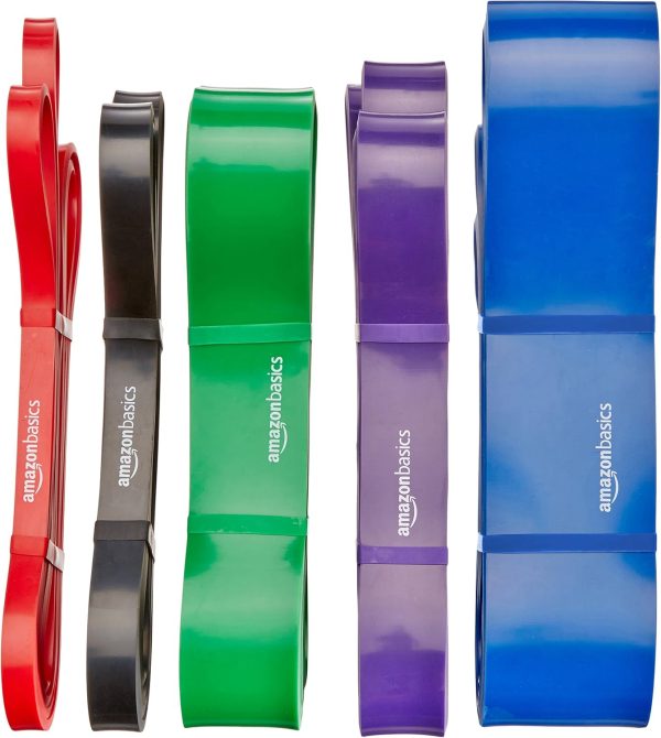 Amazon Basics Pull Up Resistance Bands, for Pull Ups and Bod...