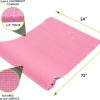 ProsourceFit Original Yoga Exercise Mat ¼” (6mm) Thick for C...