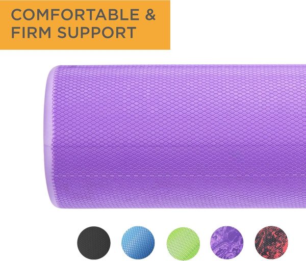 Maximo Fitness Foam Roller - 18" x 6" High Density Exercise ...