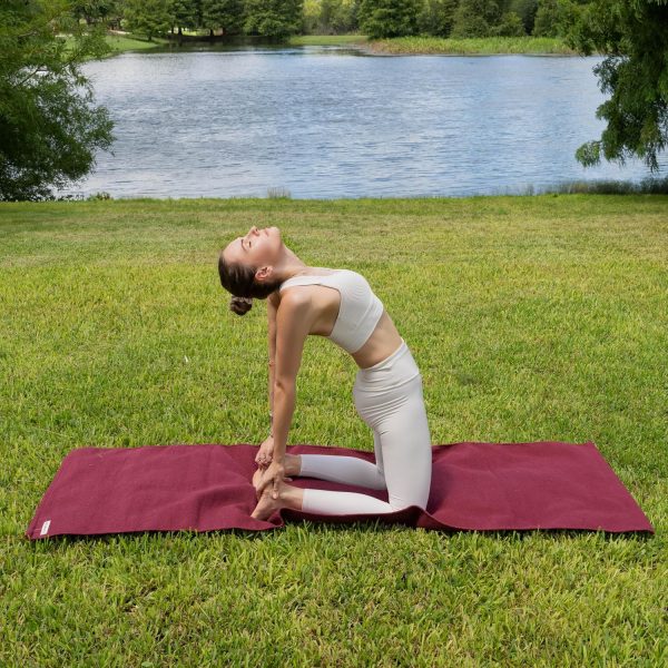 Handmade Organic Cotton Yoga Mat Natural Yoga Mat - Yoga Rug...