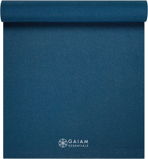 Gaiam Essentials Premium Yoga Mat with Yoga Mat Carrier Slin...