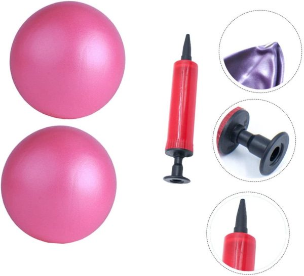 1 Set Pilates Auxiliary Ball Exercise Kickball Balls Physica...