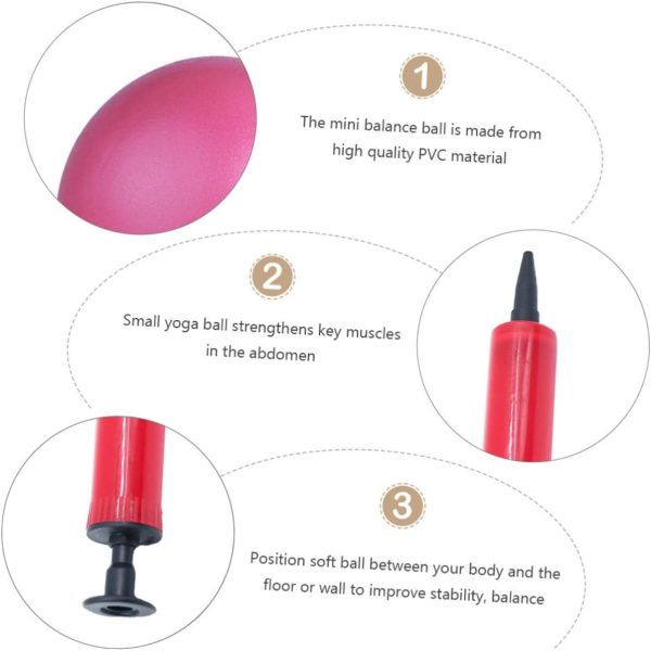Sosoport Pilates Auxiliary Ball Gym Medicine Balls for Exerc...